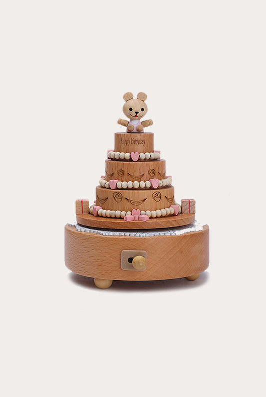 Wooden Carousel Musical Box | Cake