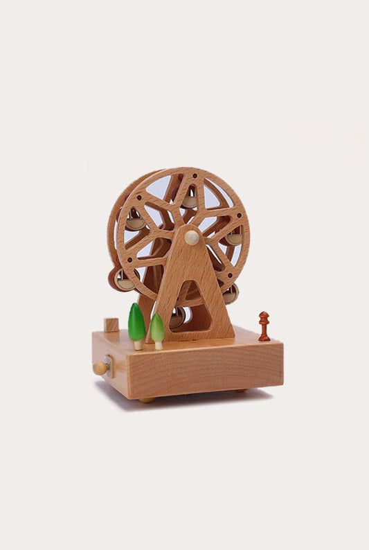 Wooden Carousel Musical Box | Square Ferris Wheel