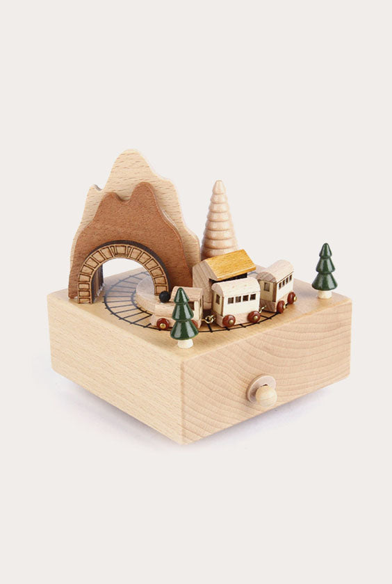 Wooden Creative Music Box | Cave Train