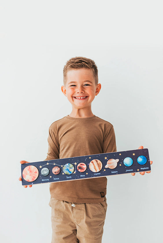 Wooden Solar System Puzzle Toys