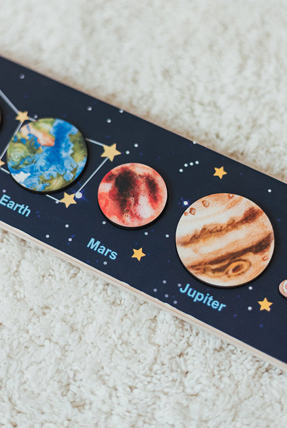 Wooden Solar System Puzzle Toys