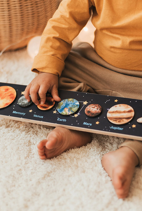 Wooden Solar System Puzzle Toys