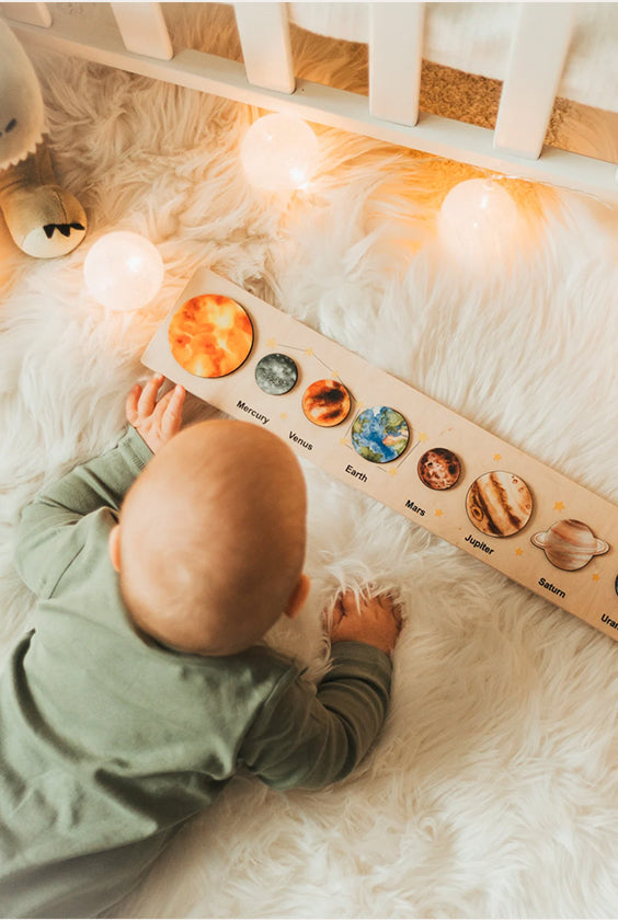 Wooden Solar System Puzzle Toys