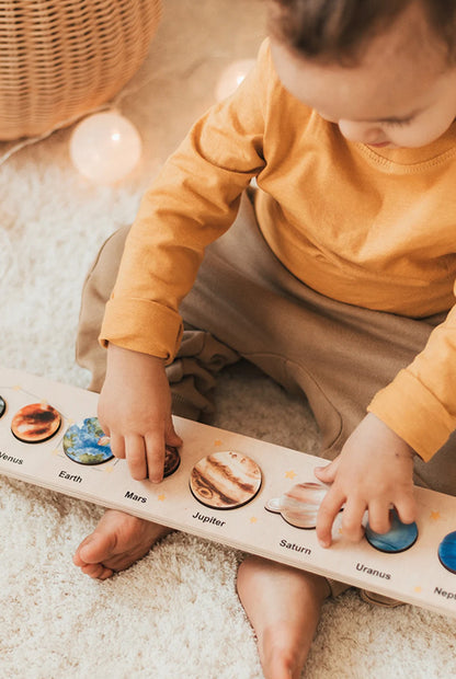 Wooden Solar System Puzzle Toys