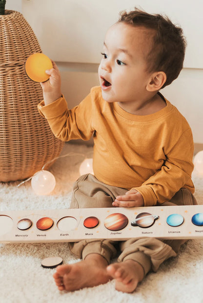 Wooden Solar System Puzzle Toys