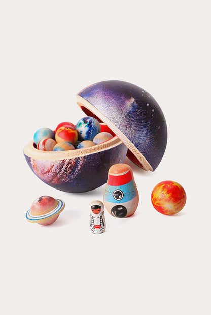 Wooden Solar System Toys Universe Eight Planets