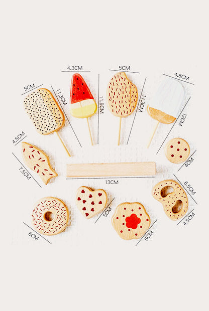 Wooden Toys | Ice Cream with Cake & Food