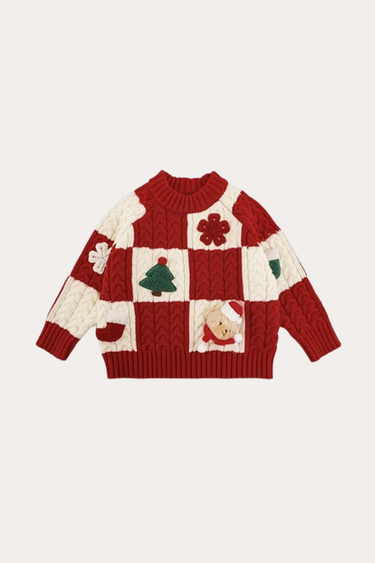 Bear Christmas Sweater | Red