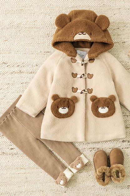 Teddy Bear Jacket Warmer | Milk Tea Brown