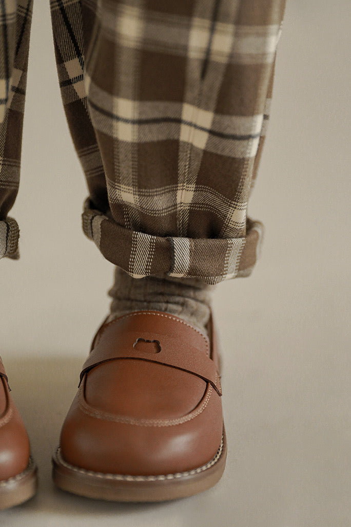 Casual Bear Leather Shoes | ‌Brown