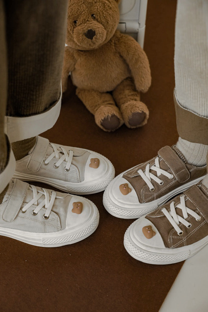 Bear Cotton Sneakers | Brown