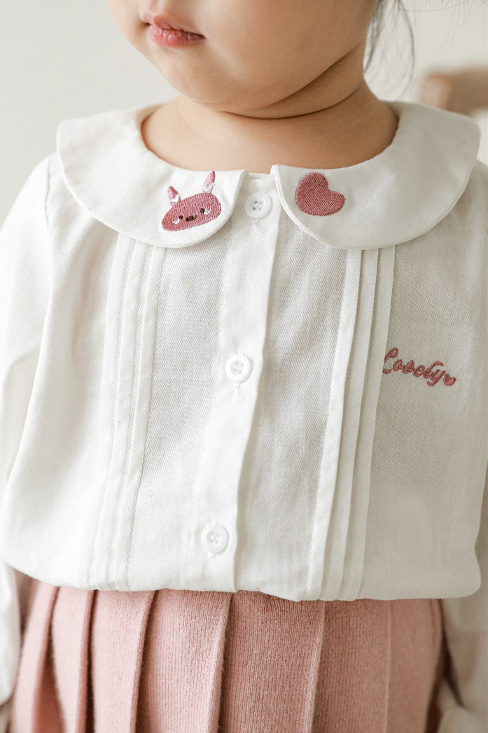 Bunny Heart Shirt | Beige
