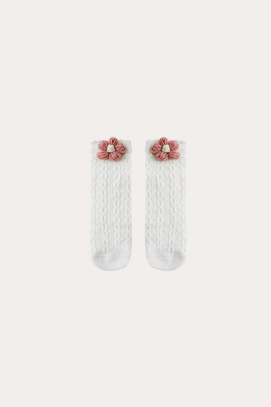 Flower Socks | White