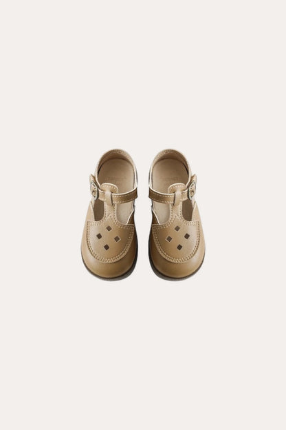 Leather Rhombos Seed Shoes | Mustard