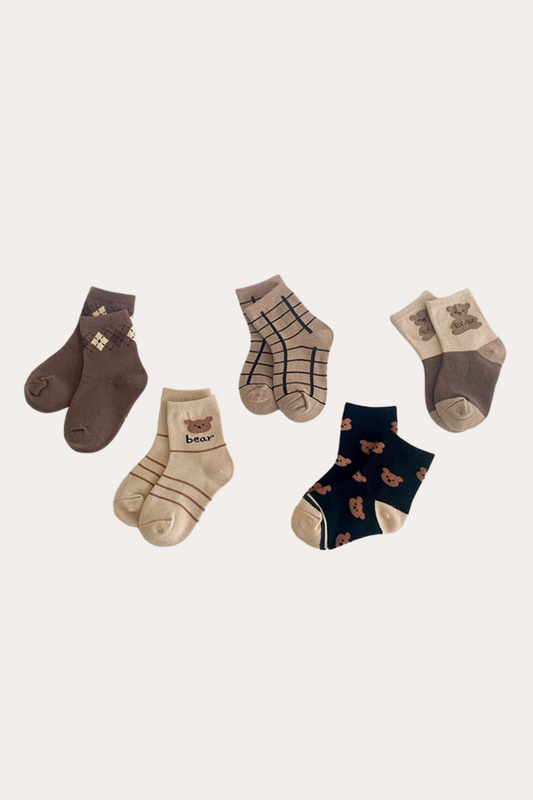 Bear Socks | 5 Pairs