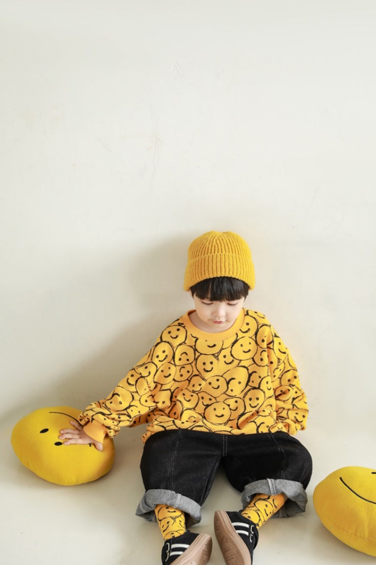 Smile Sweatshirt | Yellow