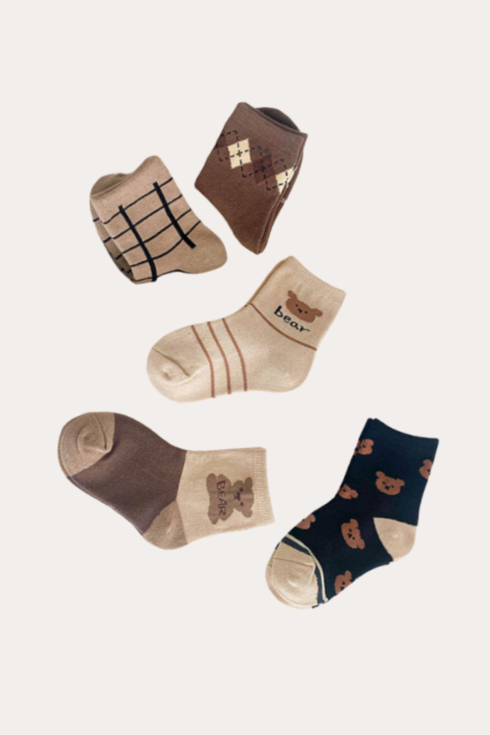 Bear Socks | 5 Pairs