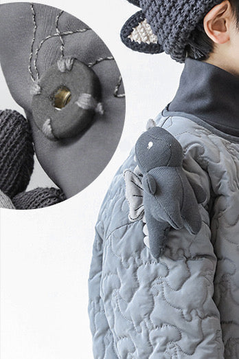 Dinosaur Thermal Jacket | Gray