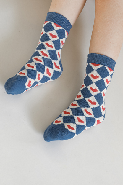 Heart Socks | Blue