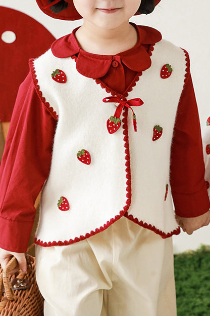 Strawberry Vest | Beige