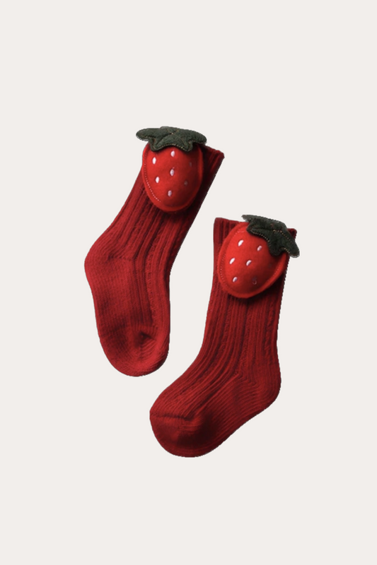 Red Christmas Socks | Strawberry