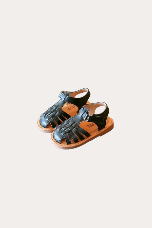 Leather Sandals | Black