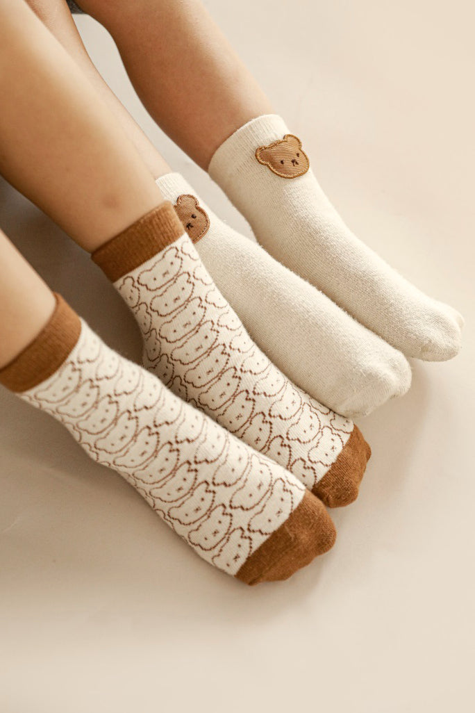 Bear Socks | Beige