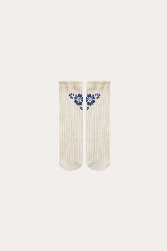 Flower Socks | Beige