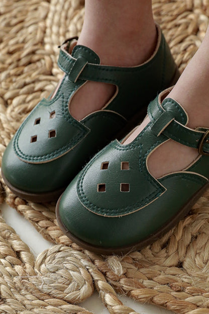 Leather Rhombos Seed Shoes | Green