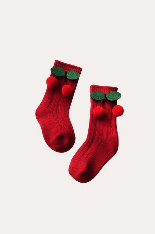 Red Christmas Socks | Cherry