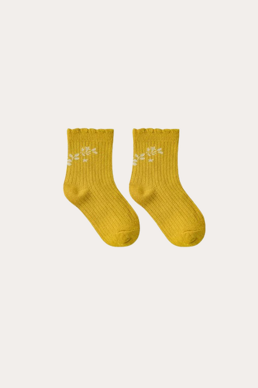 Flower Socks | Yellow