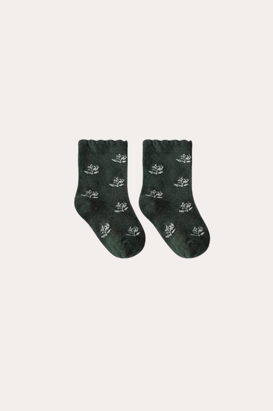 Flower Socks | Green