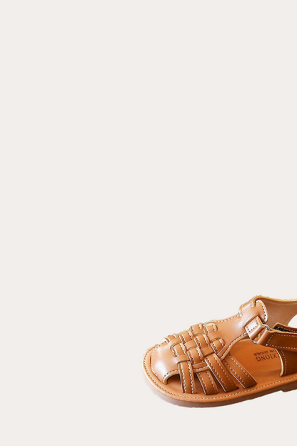 Leather Sandals | Brown