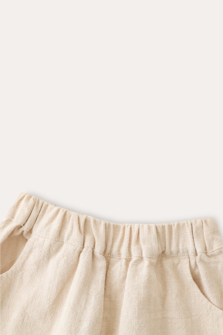 Bermuda Linen Short | Beige