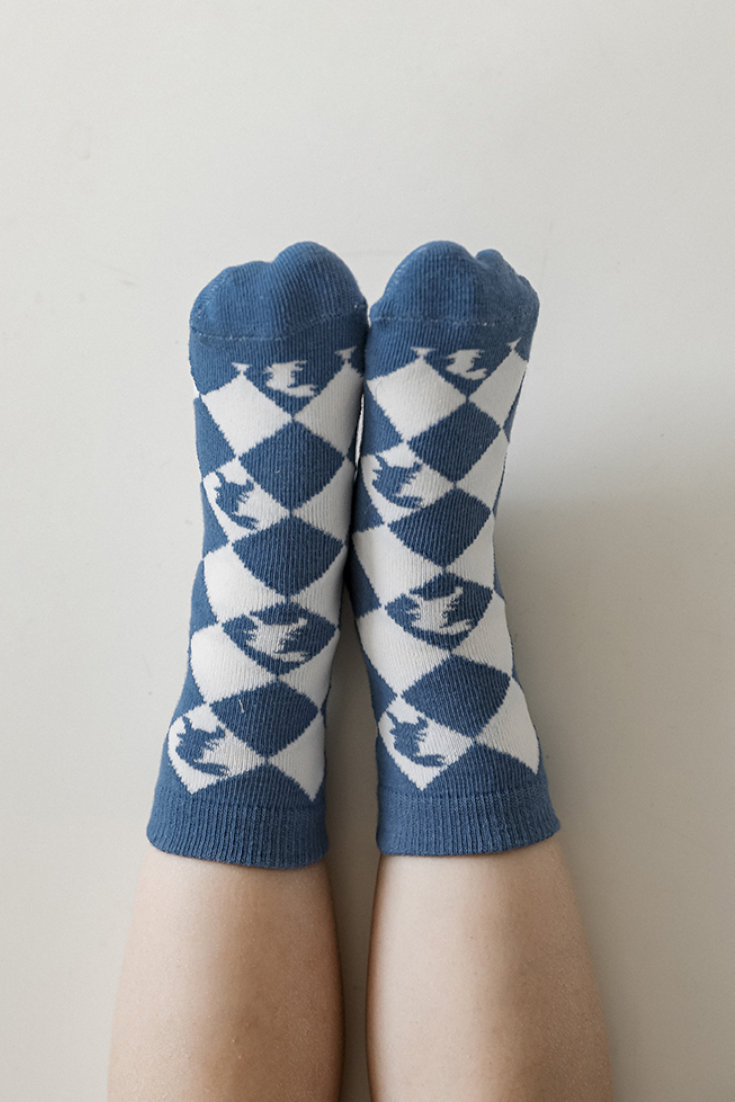 Bunny Socks | Blue