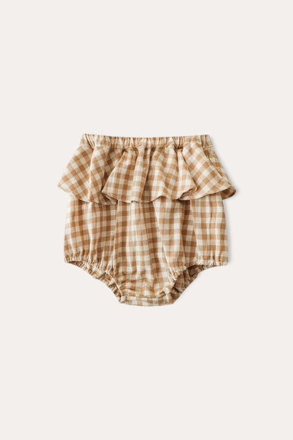 Bear Check Bloomers | Cocoa Gingham