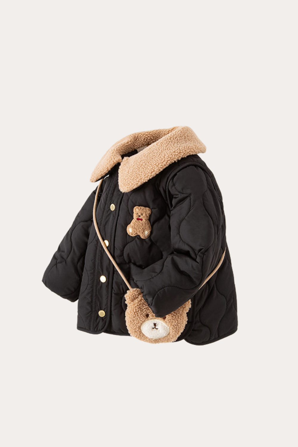 Bear Jacket Coat Warm With Wallet