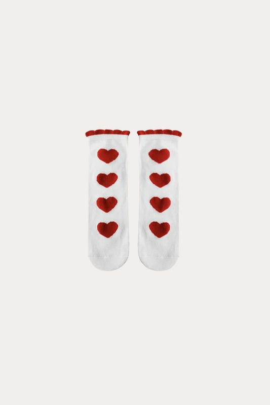 Heart Socks | Red