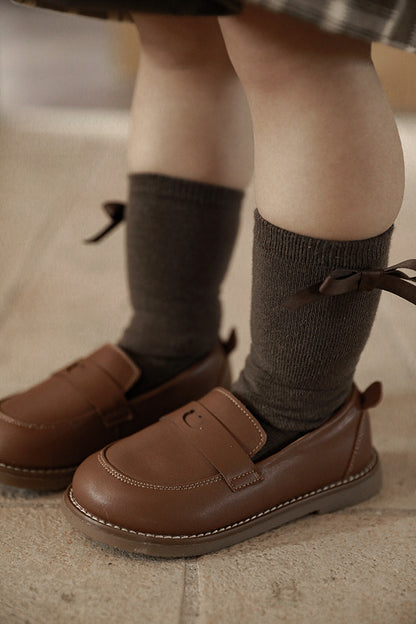 Casual Bear Leather Shoes | ‌Brown