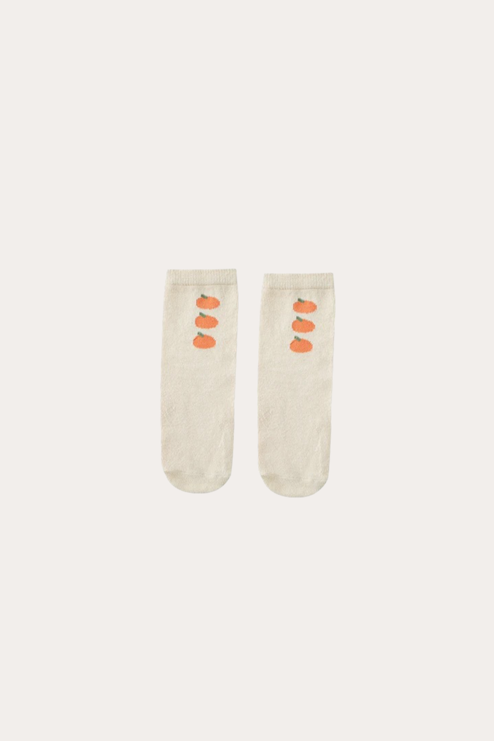 Orange Socks | Beige Orange