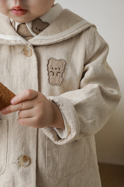 Bear Linen Coat | Beige
