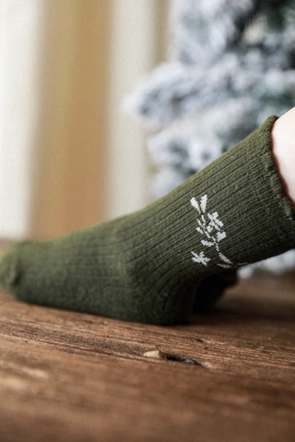 Flower Socks | Green