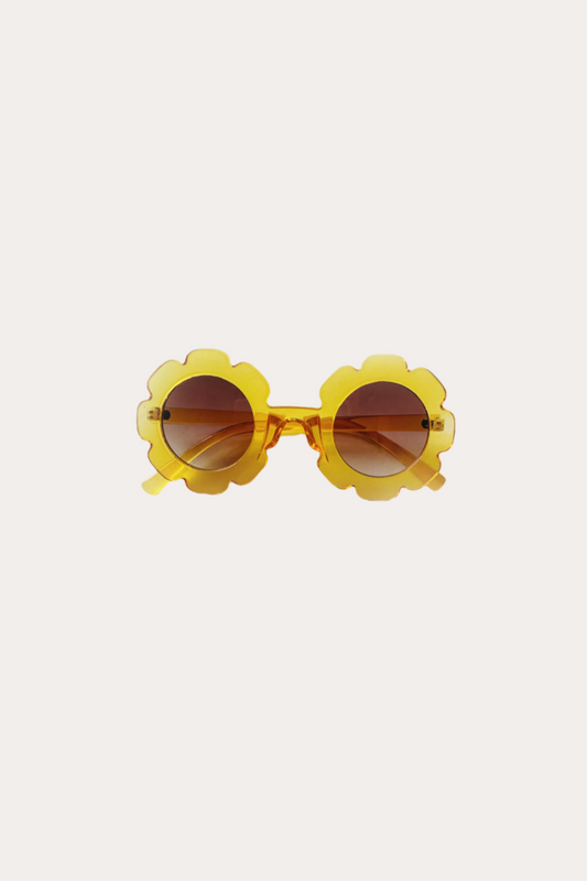 Flower Kids Sunglasses | Clear Yellow