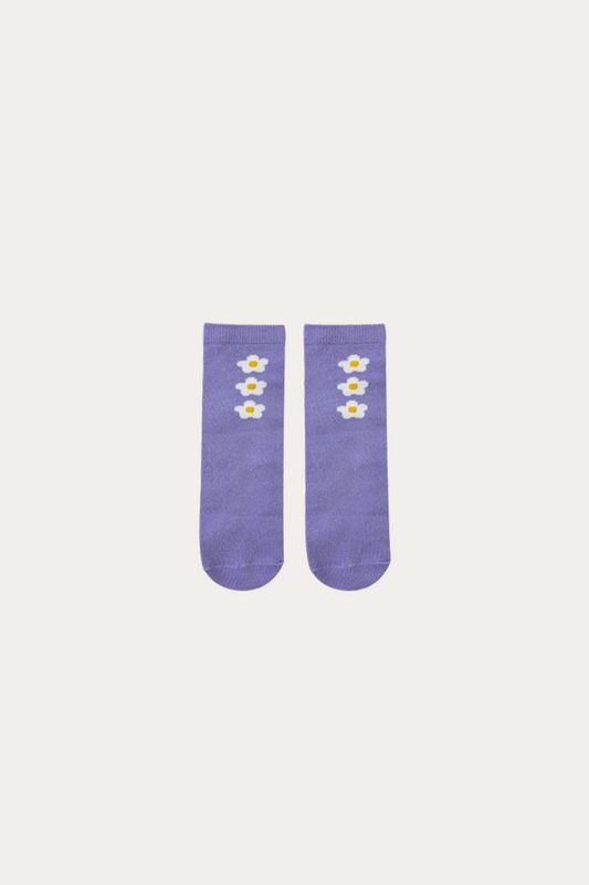 Flower Socks | Purple
