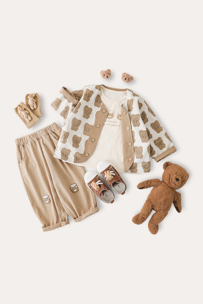 Bear Coat | Beige Khaki