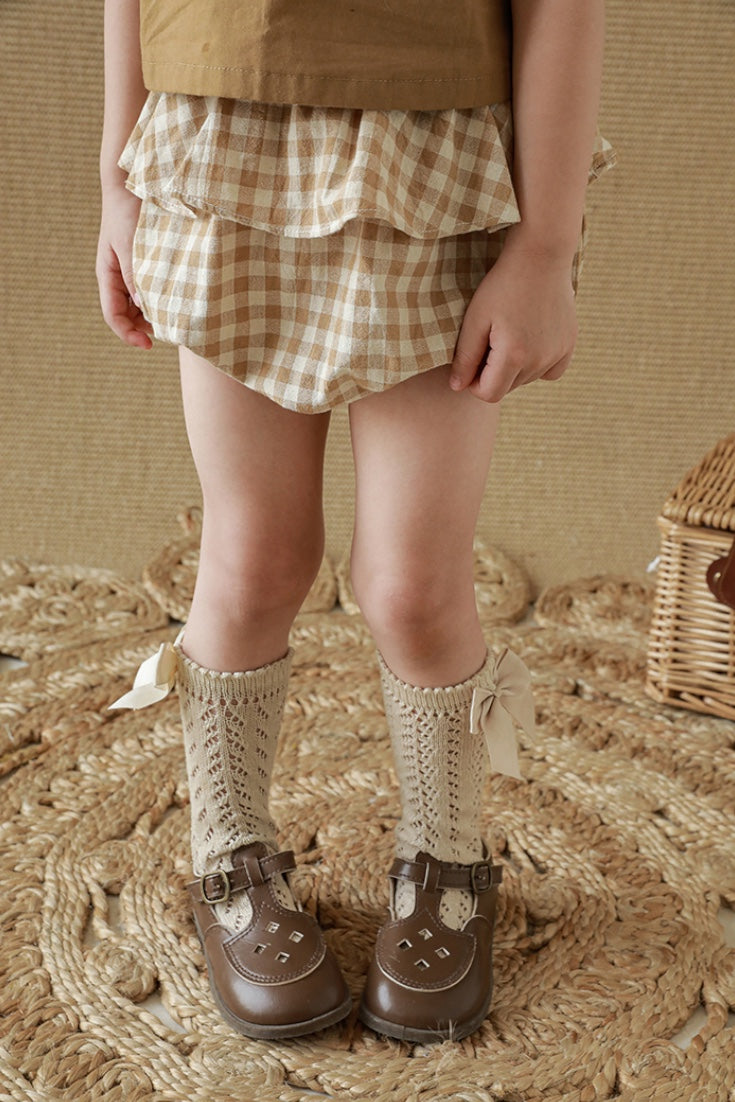 Bear Check Bloomers | Cocoa Gingham