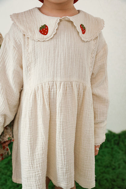 Strawberry Dress | Beige