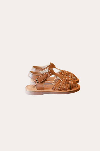 Leather Sandals | Brown