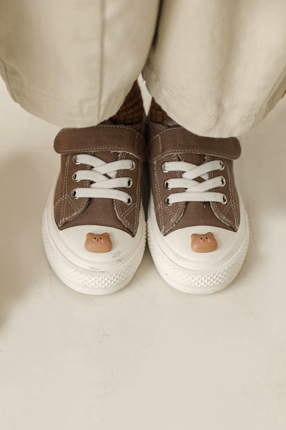 Bear Cotton Sneakers | Brown