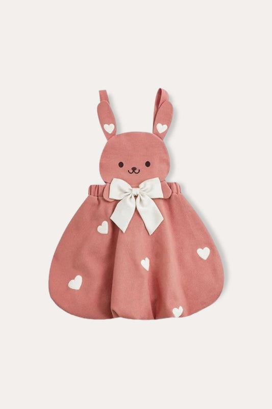 Mouwloos konijntjesrokje | Roze